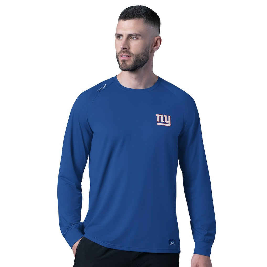 New York Giants MSX by Michael Strahan Forward Long-Sleeve T-Shirt Royal