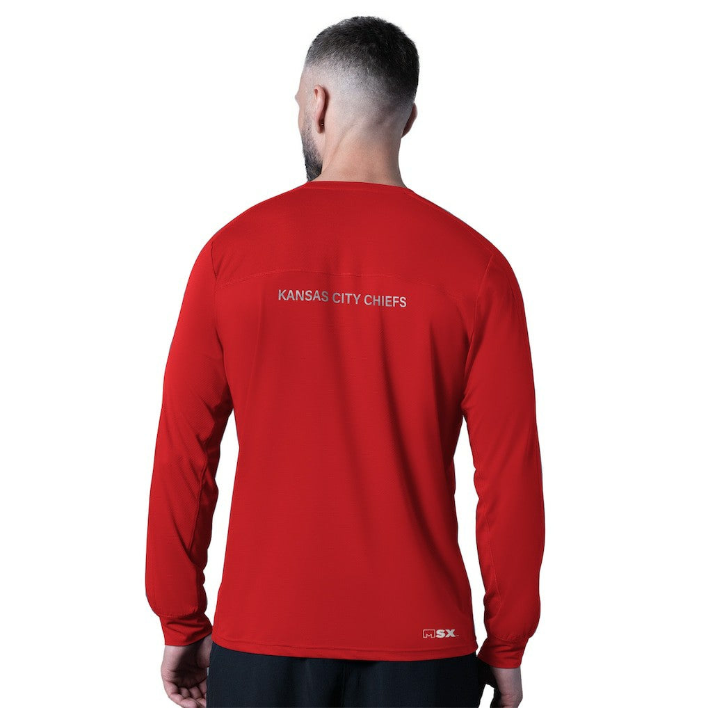 Kansas City Chiefs MSX by Michael Strahan Forward Long-Sleeve T-Shirt Red