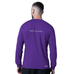 Minnesota Vikings MSX by Michael Strahan Forward Long-Sleeve T-Shirt Purple
