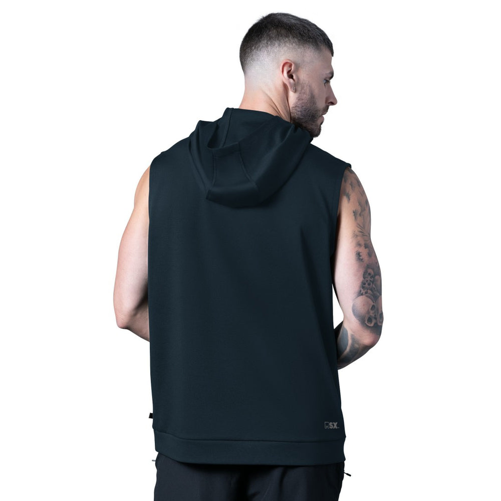 Houston Texans MSX by Michael Strahan Tri-Blend Rebound Sleeveless Hoodie Navy