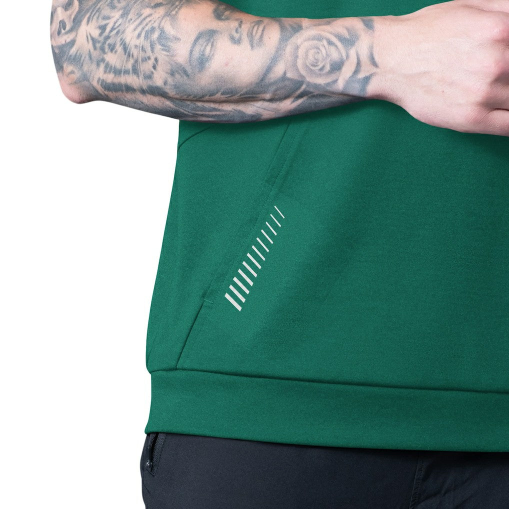 New York Jets MSX by Michael Strahan Tri-Blend Rebound Sleeveless Hoodie Green