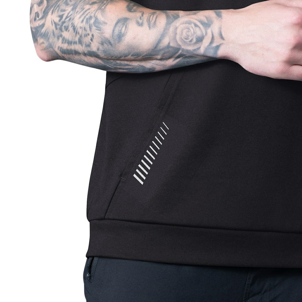Jacksonville Jaguars MSX by Michael Strahan Tri-Blend Rebound Sleeveless Hoodie Black