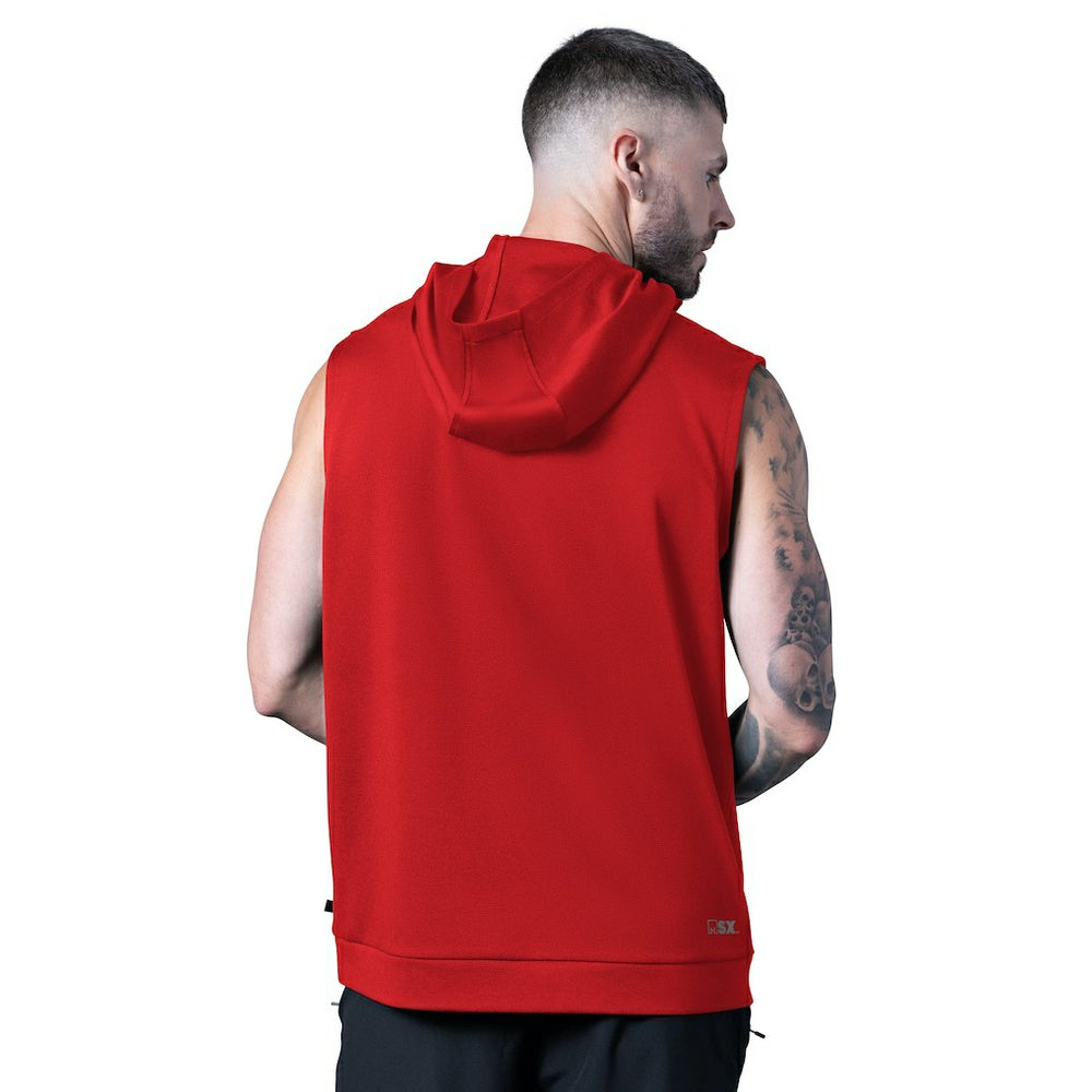 Kansas City Chiefs MSX by Michael Strahan Tri-Blend Rebound Sleeveless Hoodie Red