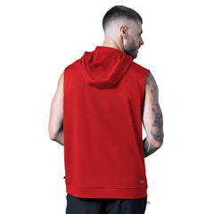 Kansas City Chiefs MSX by Michael Strahan Tri-Blend Rebound Sleeveless Hoodie Red