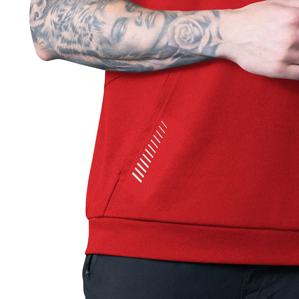 Kansas City Chiefs MSX by Michael Strahan Tri-Blend Rebound Sleeveless Hoodie Red