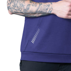 Baltimore Ravens MSX by Michael Strahan Tri-Blend Rebound Sleeveless Hoodie Purple