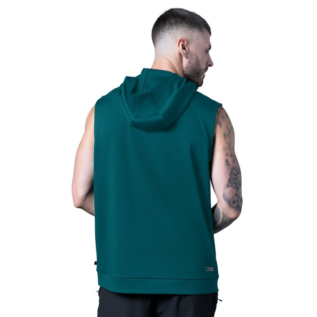 Philadelphia Eagles MSX by Michael Strahan Tri-Blend Rebound Sleeveless Hoodie Green