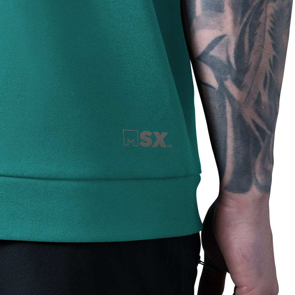 Miami Dolphins MSX by Michael Strahan Tri-Blend Rebound Sleeveless Hoodie Aqua