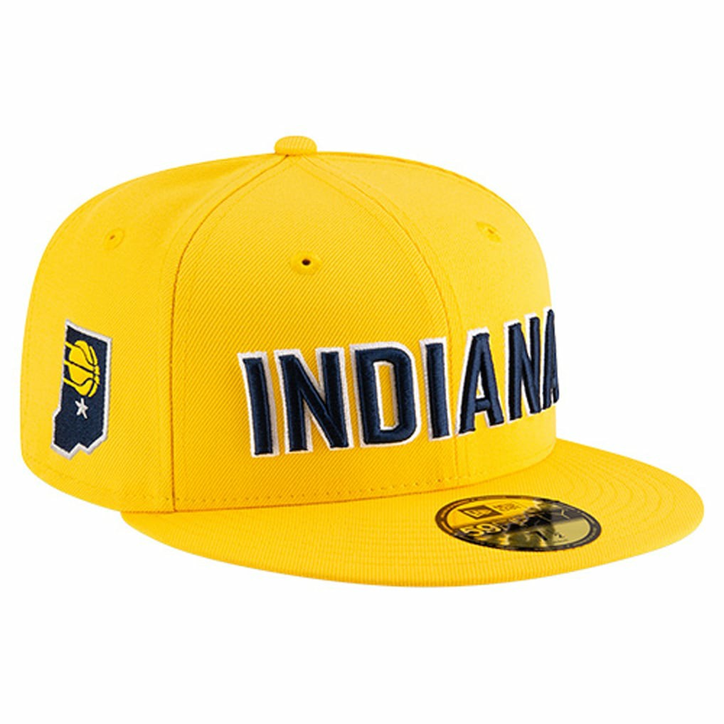 Indiana Pacers Statement Edition Jersey Hook 59Fifty Fitted Hat Gold | New Era