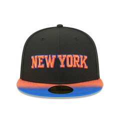 New York Knicks Jersey Hook Statement Edition 59FIFTY Fitted Hat Black/Blue | New Era Near Me