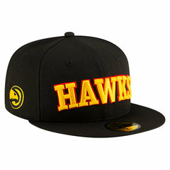 Atlanta Hawks Statement Edition Jersey Hook 59Fifty Fitted Hat Black | New Era US