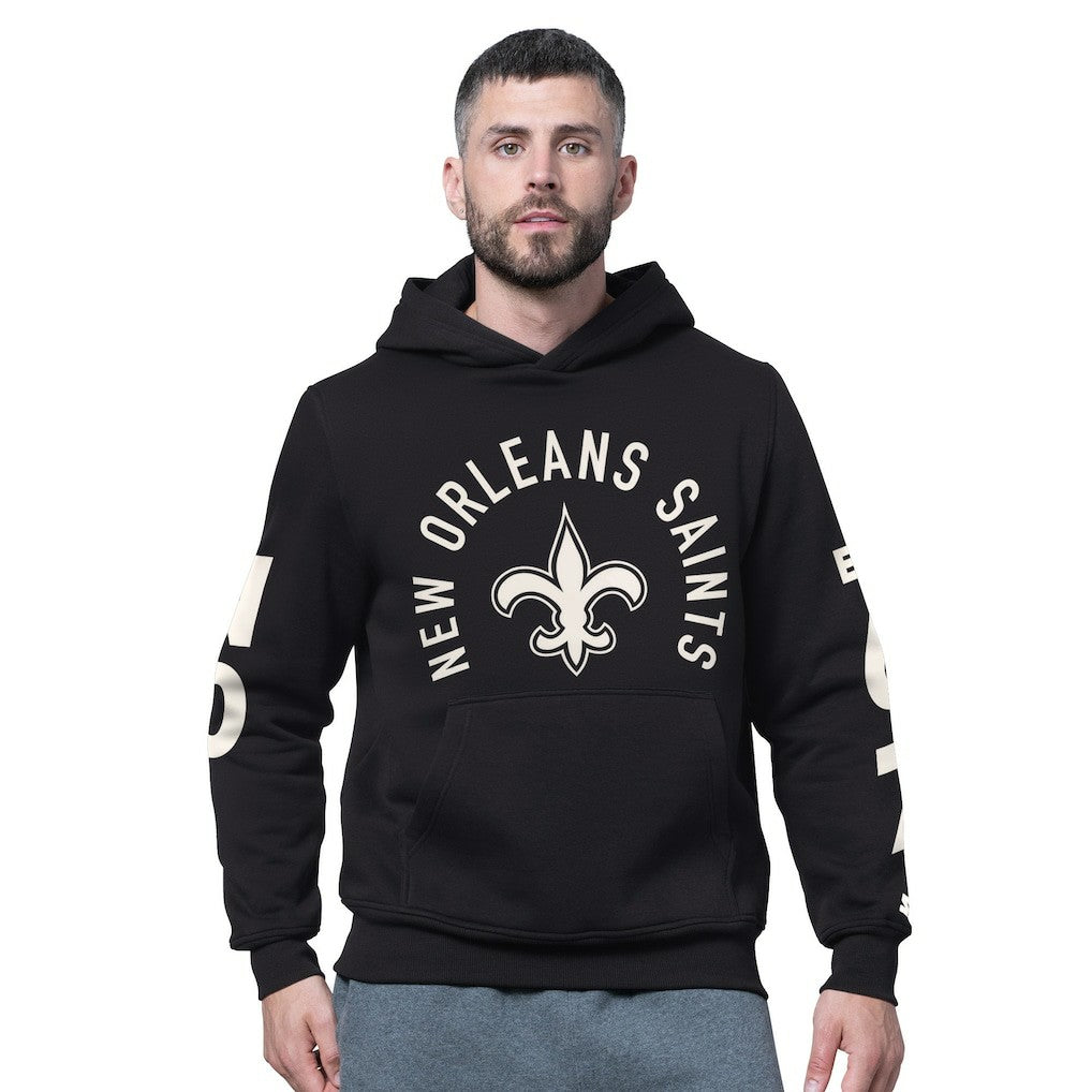New Orleans Saints Starter Handoff Fleece Hoodie Sweatshirt Black