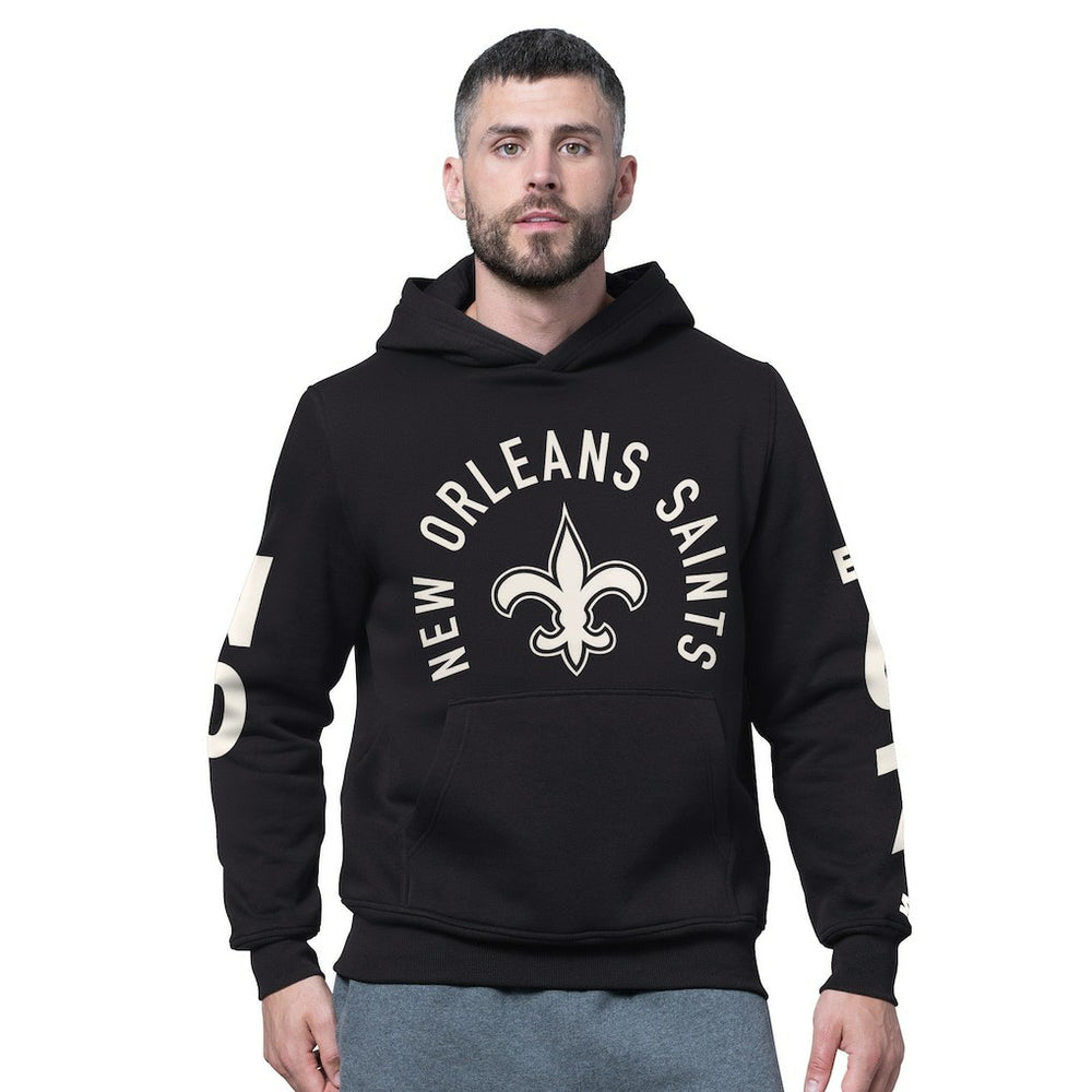 New Orleans Saints Starter Handoff Fleece Hoodie Sweatshirt Black