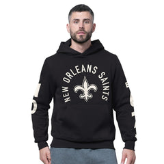 New Orleans Saints Starter Handoff Fleece Hoodie Sweatshirt Black