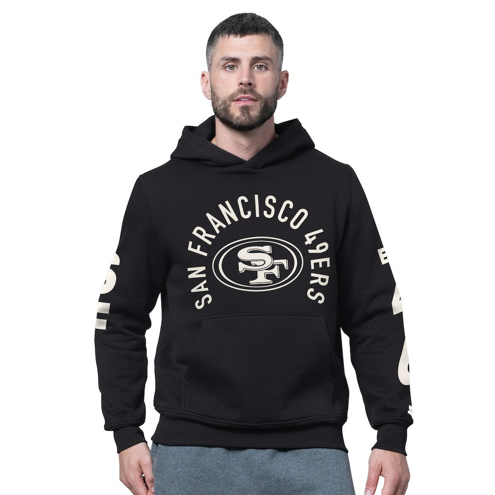 San Francisco 49ers Starter Handoff Fleece Hoodie Sweatshirt Black