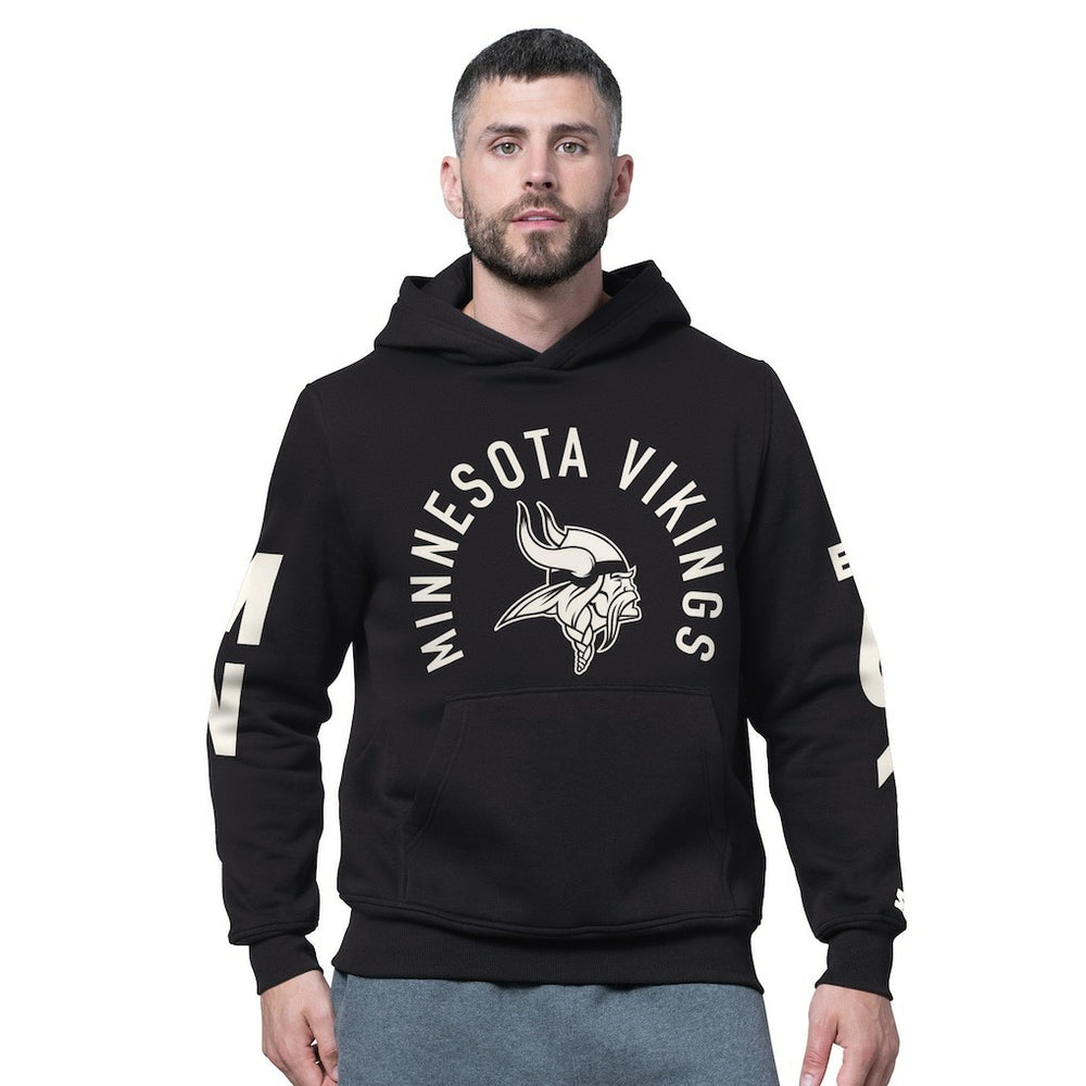 Minnesota Vikings Starter Handoff Fleece Hoodie Sweatshirt Black