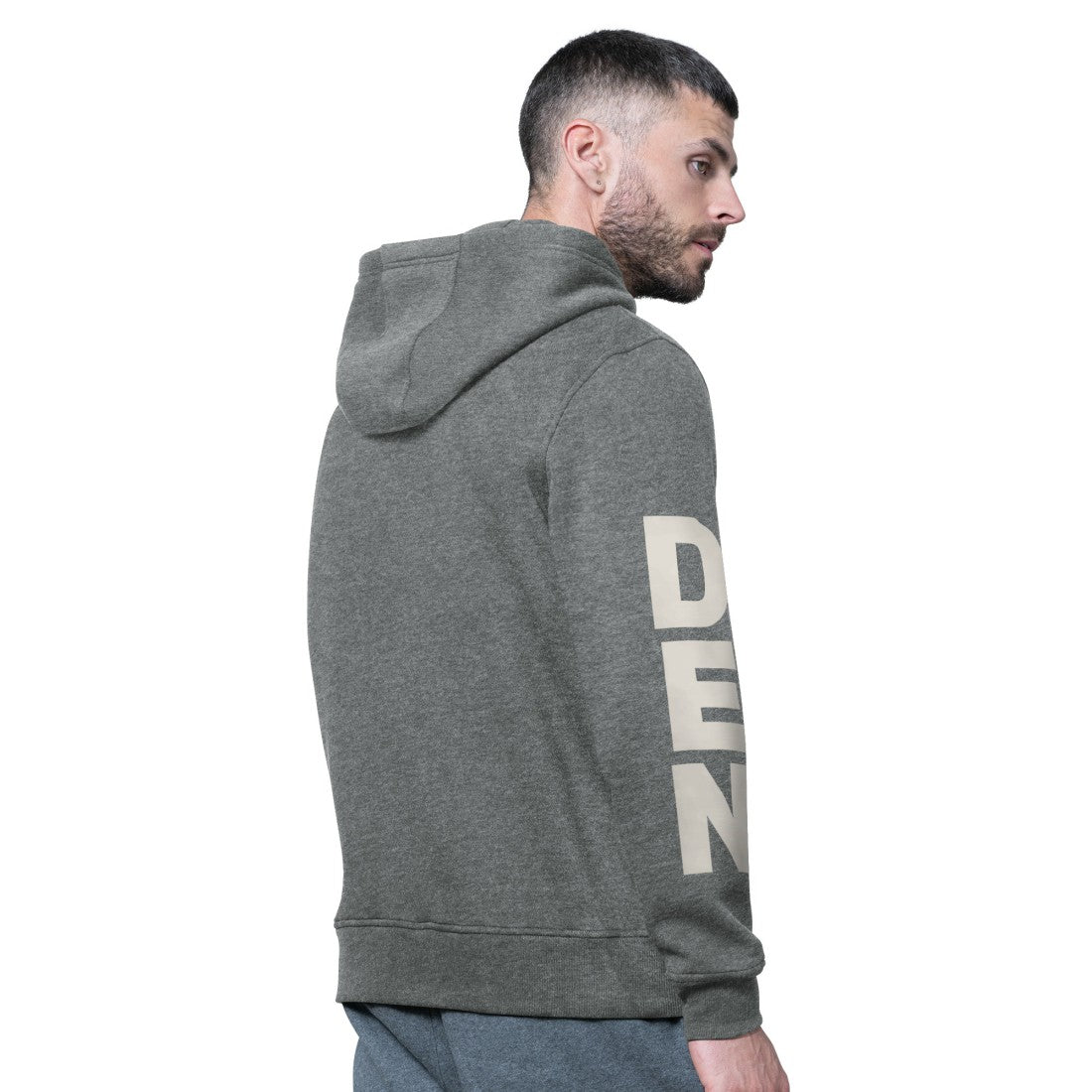 Denver Broncos Starter Handoff Vintage Logo Fleece Hoodie Sweatshirt Charcoal