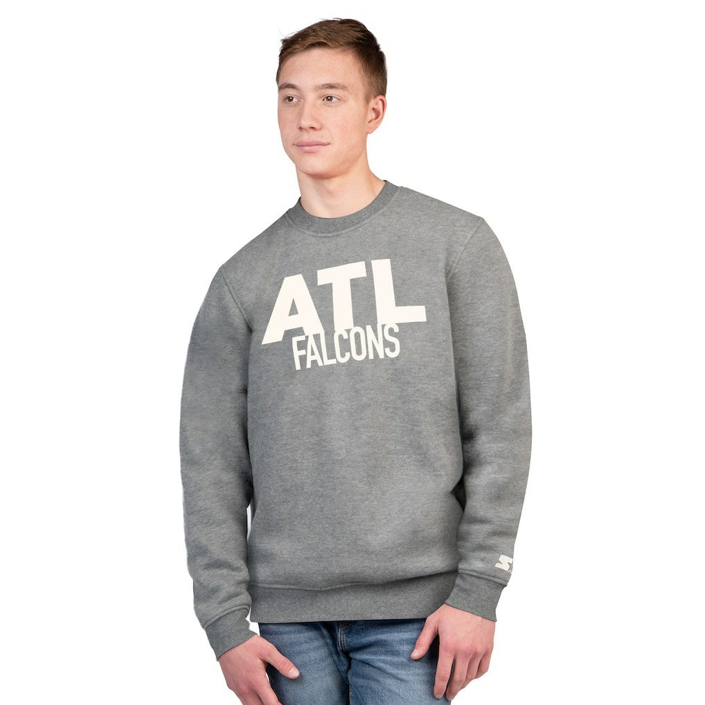 Atlanta Falcons Starter Assist Sweatshirt Charcoal