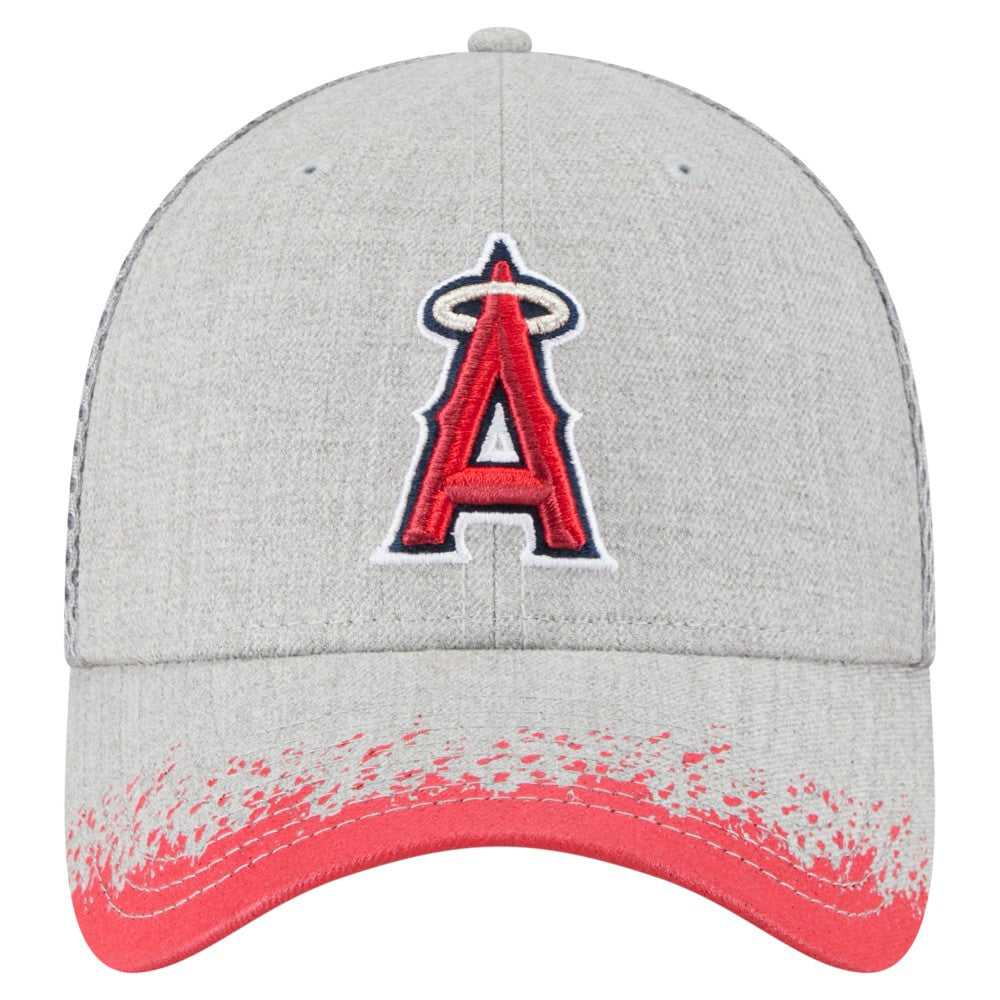 Los Angeles Angels New Era Visor Paint Splatter 39THIRTY Flex Hat - Gray - New Era Sale