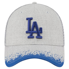 Los Angeles Dodgers New Era Visor Paint Splatter 39THIRTY Flex Hat - Gray - New Era on Sale