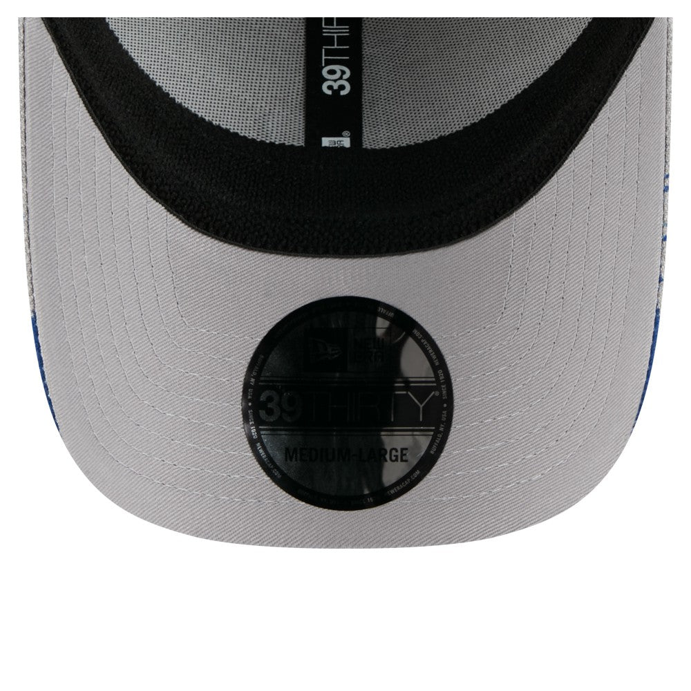Los Angeles Dodgers New Era Visor Paint Splatter 39THIRTY Flex Hat - Gray - New Era on Sale