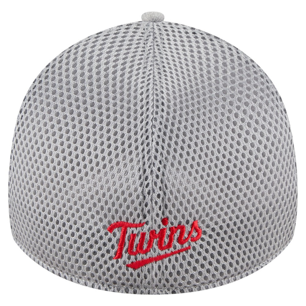 Minnesota Twins New Era Visor Paint Splatter 39THIRTY Flex Hat - Gray - New Era Online