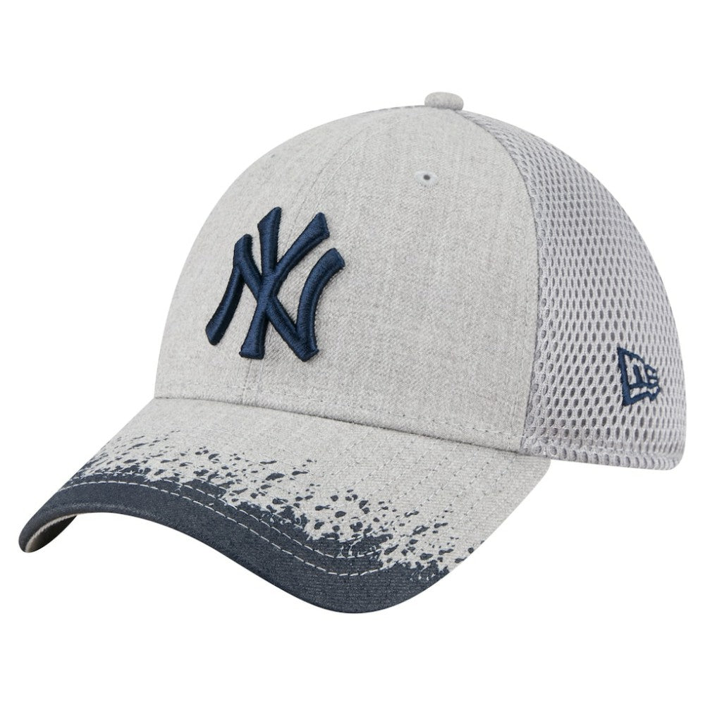 New York Yankees New Era Visor Paint Splatter 39THIRTY Flex Hat - Gray - New Era Discount