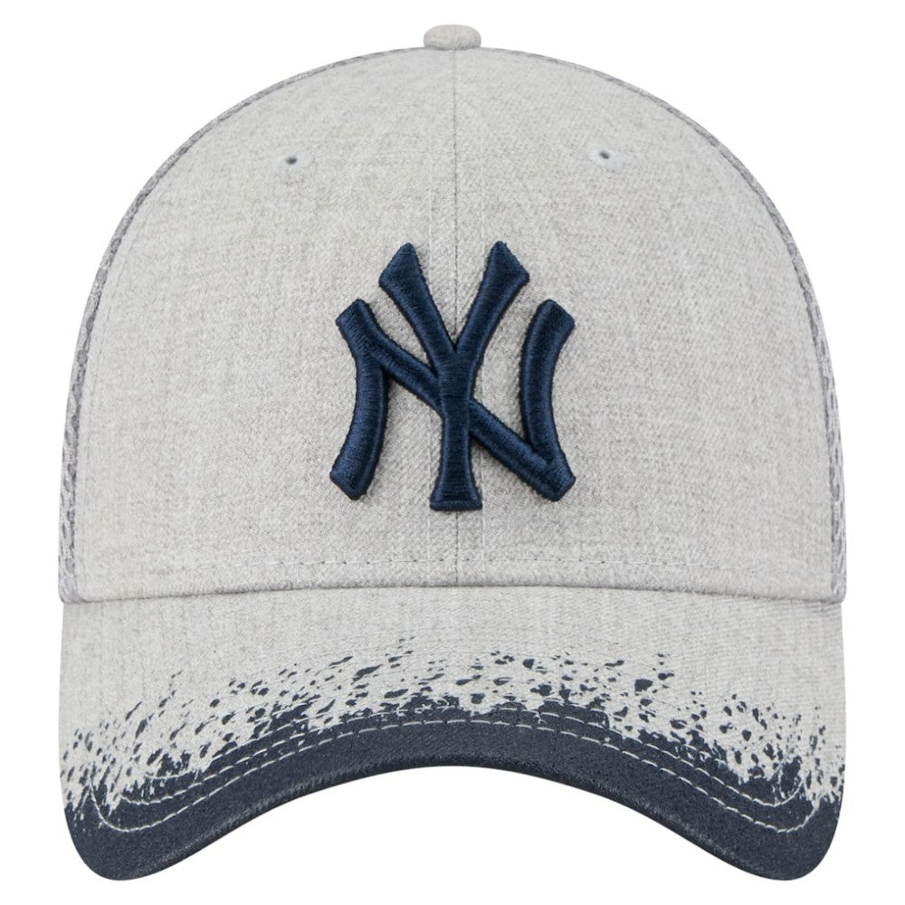 New York Yankees New Era Visor Paint Splatter 39THIRTY Flex Hat - Gray - New Era Discount