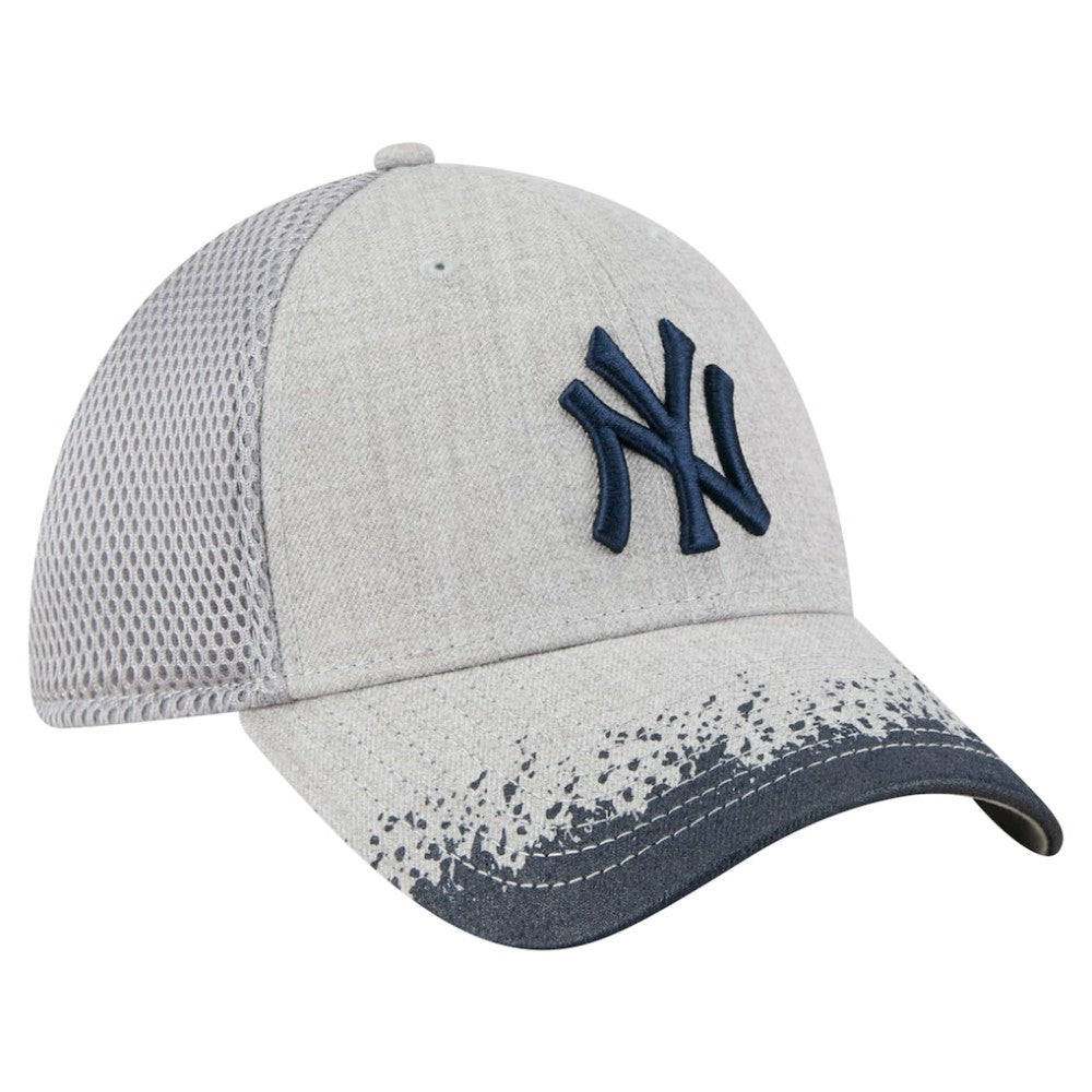 New York Yankees New Era Visor Paint Splatter 39THIRTY Flex Hat - Gray - New Era Discount