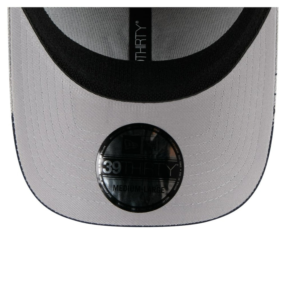 New York Yankees New Era Visor Paint Splatter 39THIRTY Flex Hat - Gray - New Era Discount