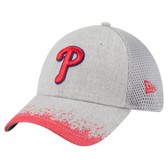 Philadelphia Phillies New Era Visor Paint Splatter 39THIRTY Flex Hat - Gray - New Era Discount