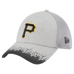 Pittsburgh Pirates New Era Visor Paint Splatter 39THIRTY Flex Hat - Gray - New Era Lifestyle
