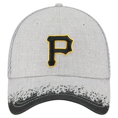 Pittsburgh Pirates New Era Visor Paint Splatter 39THIRTY Flex Hat - Gray - New Era Lifestyle