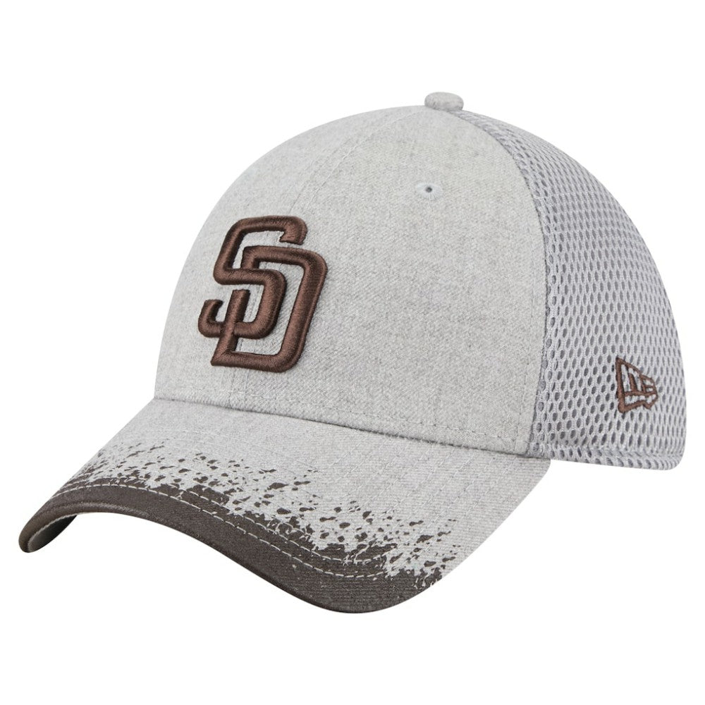 San Diego Padres New Era Visor Paint Splatter 39THIRTY Flex Hat - Gray - New Era Sale
