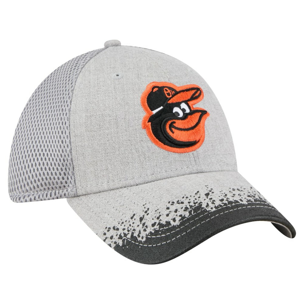 Baltimore Orioles New Era Visor Paint Splatter 39THIRTY Flex Hat - Gray - New Era Online