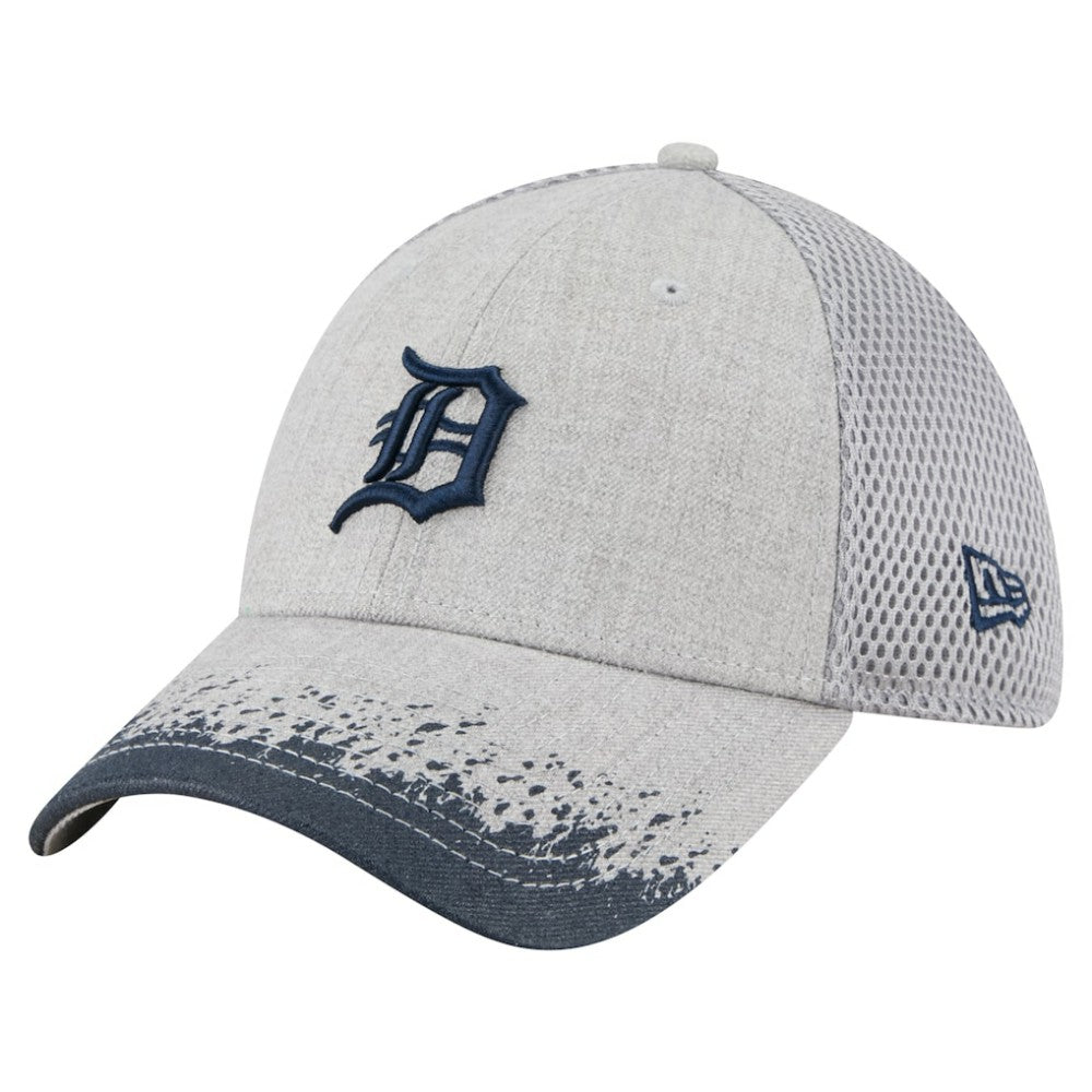 Detroit Tigers New Era Visor Paint Splatter 39THIRTY Flex Hat - Gray - New Era on Sale