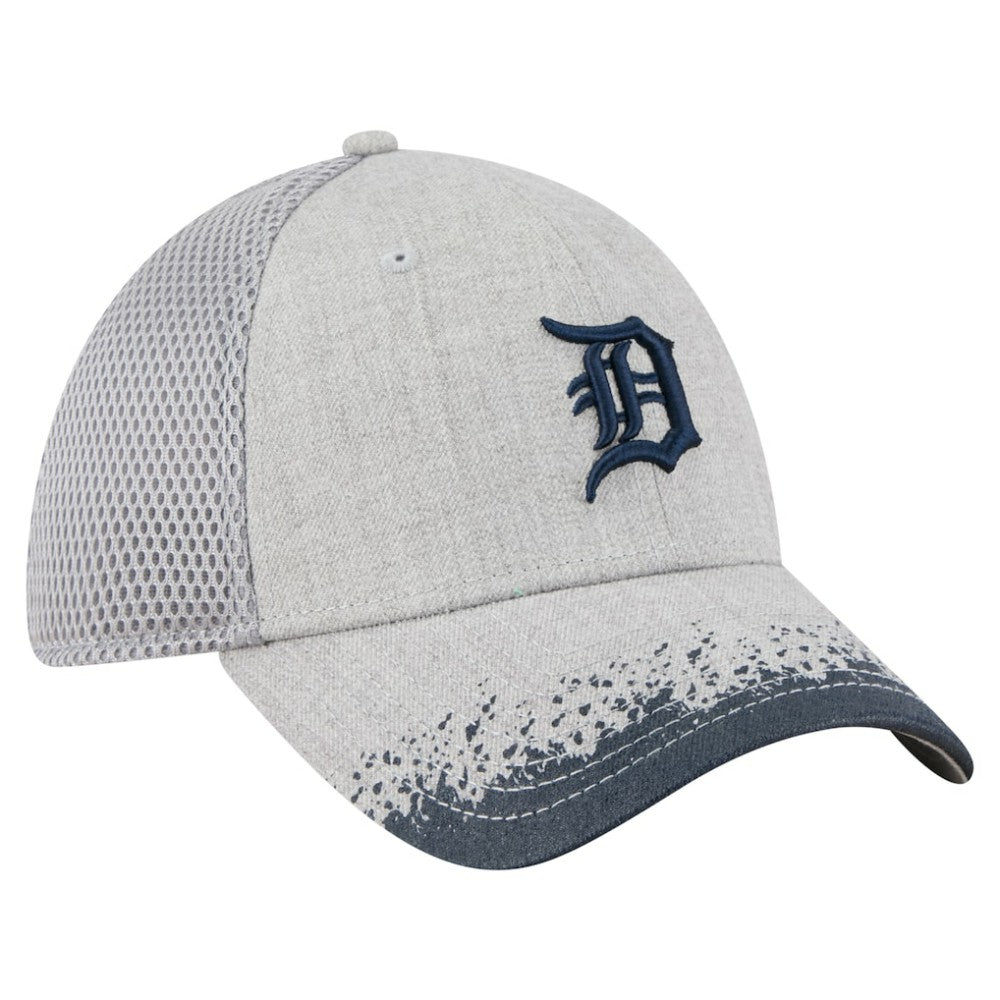 Detroit Tigers New Era Visor Paint Splatter 39THIRTY Flex Hat - Gray - New Era on Sale