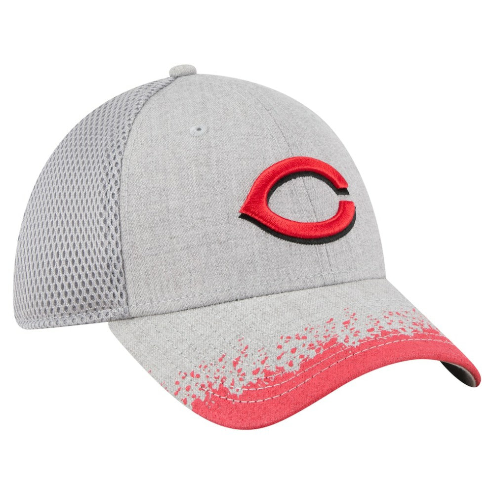 Cincinnati Reds New Era Visor Paint Splatter 39THIRTY Flex Hat - Gray - New Era Discount