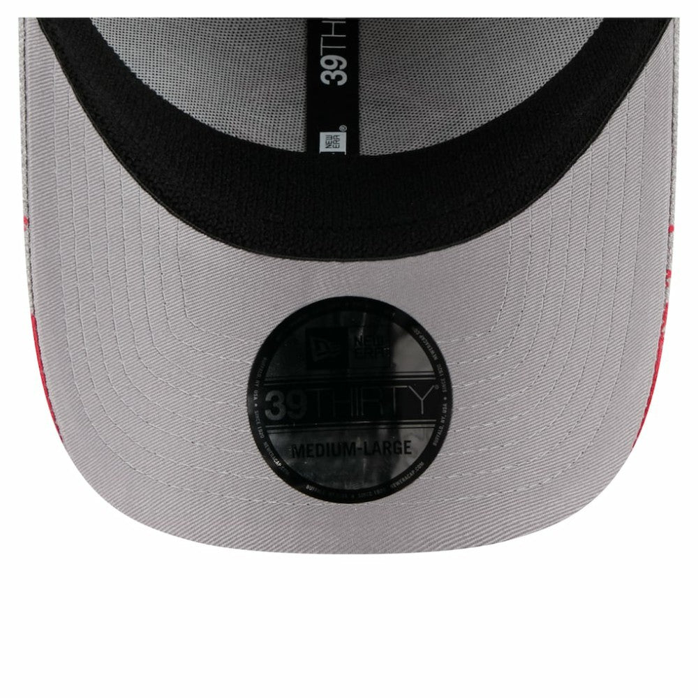 Cincinnati Reds New Era Visor Paint Splatter 39THIRTY Flex Hat - Gray - New Era Discount