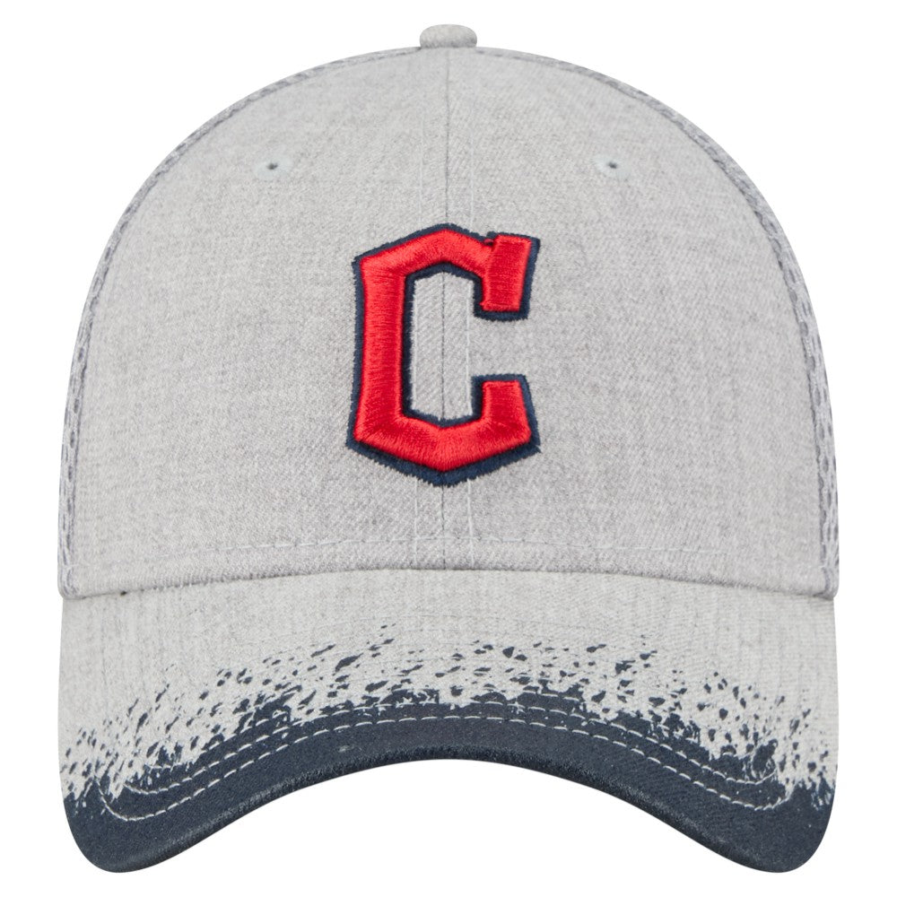 Cleveland Guardians New Era Visor Paint Splatter 39THIRTY Flex Hat - Gray - New Era Discount