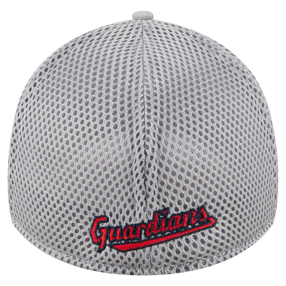 Cleveland Guardians New Era Visor Paint Splatter 39THIRTY Flex Hat - Gray - New Era Discount