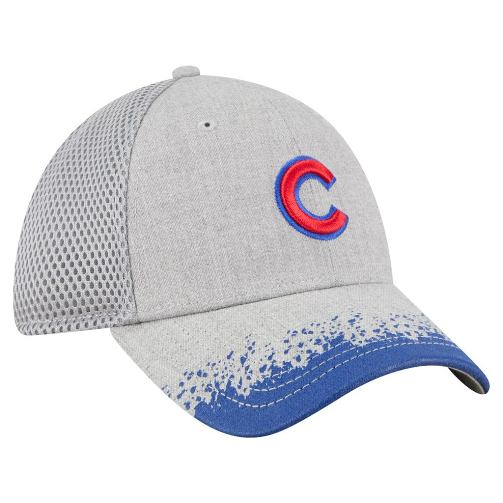 Chicago Cubs New Era Visor Paint Splatter 39THIRTY Flex Hat - Gray - New Era Sale