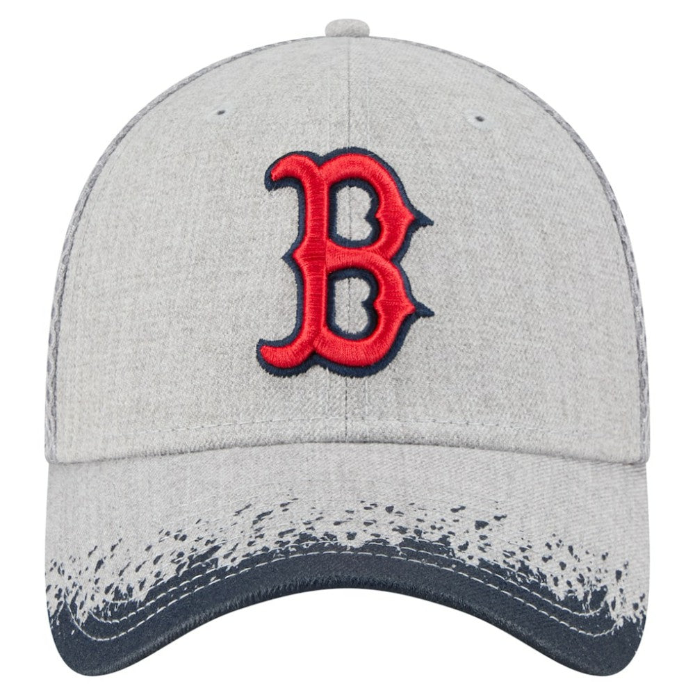 Boston Red Sox New Era Visor Paint Splatter 39THIRTY Flex Hat - Gray - New Era Sale