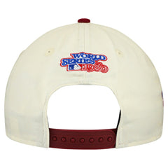 Philadelphia Phillies New Era World Series 9FORTY M-Crown A-Frame Adjustable Hat - Cream/Red - New Era Online