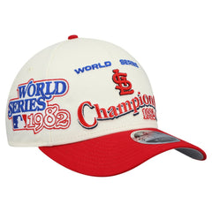 St. Louis Cardinals New Era World Series 9FORTY M-Crown Adjustable Hat - Cream/Red - New Era Lifestyle