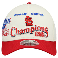 St. Louis Cardinals New Era World Series 9FORTY M-Crown Adjustable Hat - Cream/Red - New Era Lifestyle