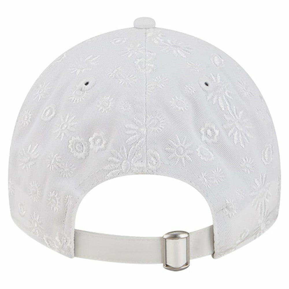 Chicago Cubs New Era Women's Floral Mesh 9TWENTY Adjustable Hat - White - New Era Discount