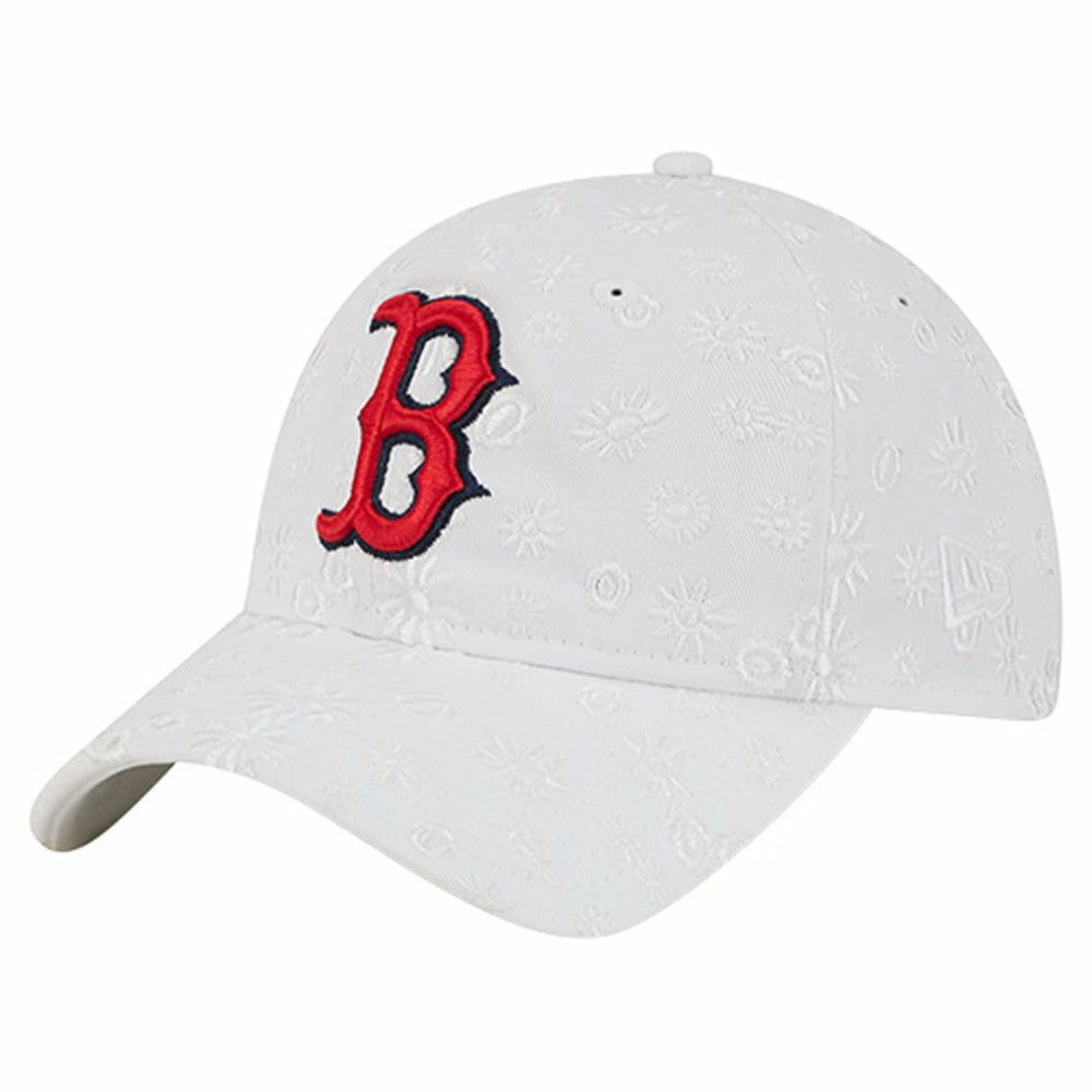 Boston Red Sox New Era Women's Floral Mesh 9TWENTY Adjustable Hat - White - New Era Online