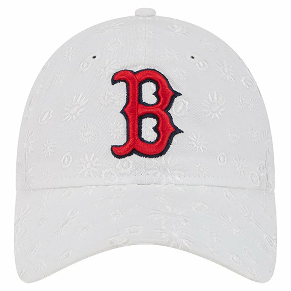 Boston Red Sox New Era Women's Floral Mesh 9TWENTY Adjustable Hat - White - New Era Online