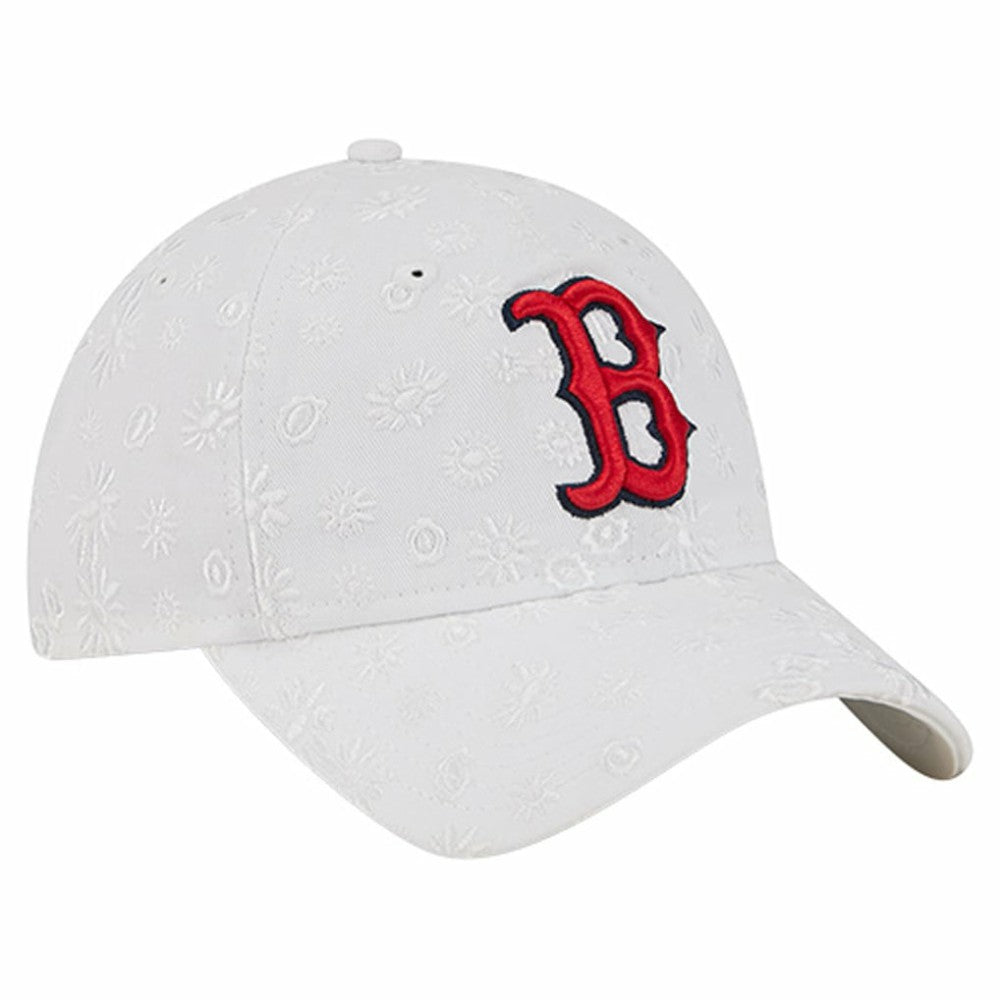Boston Red Sox New Era Women's Floral Mesh 9TWENTY Adjustable Hat - White - New Era Online